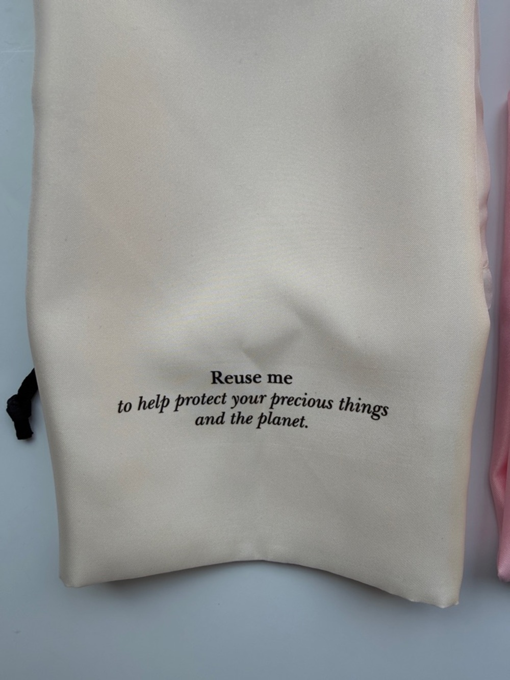 kate spade Pink and Cream Logo Drawstring Dust Bags Set - Picture 5 of 11